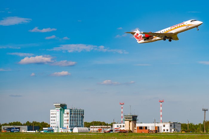 Пассажиропоток аэропорта в январе увеличился на 60%